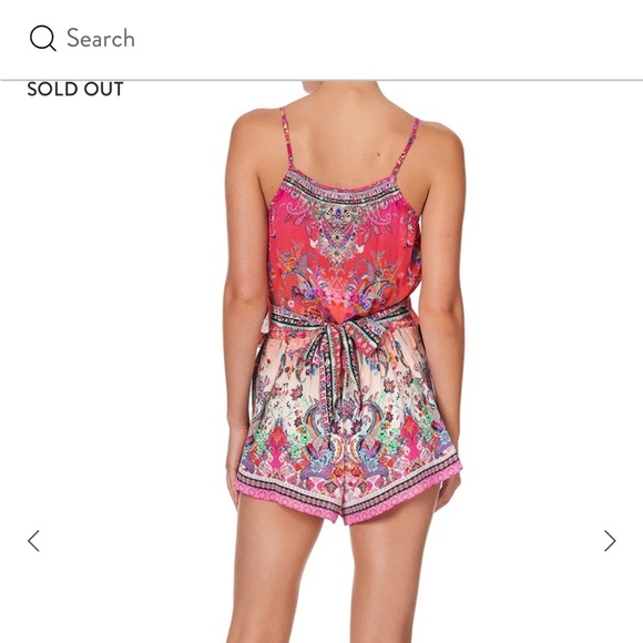 Camilla Free Love shoestring playsuit XL 100% silk - Picture 11 of 13